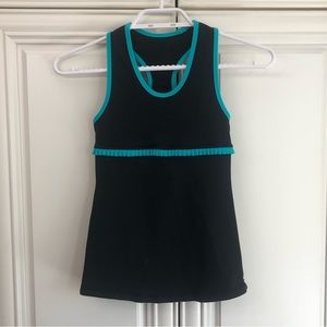 Ivivva by Lululemon girls ruffle accent tank top